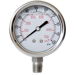 GAUGE GLY 2.5 FACE 1/4LM 0-2000
